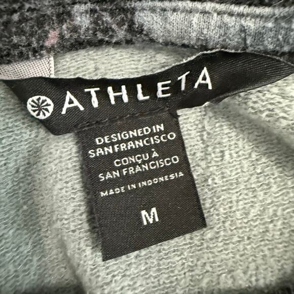 Athleta Black Purple Long Sleeve Sweatshirt Size Medium - Picture 6 of 7